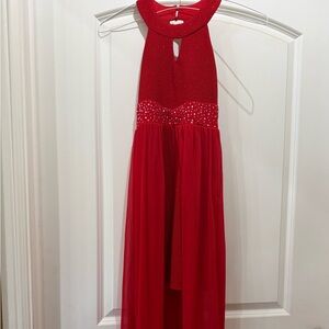 Elegant Red Kids Dress